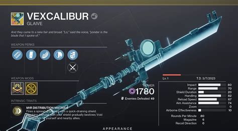 <strong>God Roll</strong> Hub In-depth stats on what perks, weapons, and more are most popular among the global Destiny 2 Community to help you find your personal <strong>God Roll</strong>. . Excalibur god roll